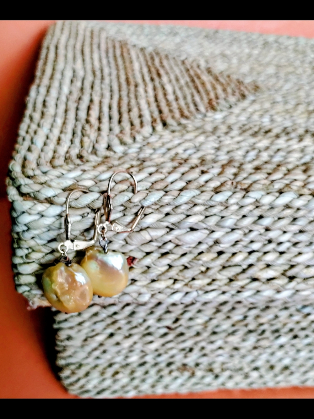 Minimalist Handmade Pearl Drop Bridal Earrings- Wedding Jewelry